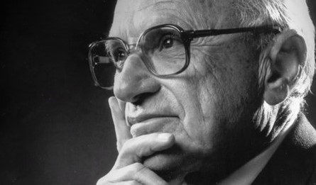 Nobel prize winning economist, Milton Friedman